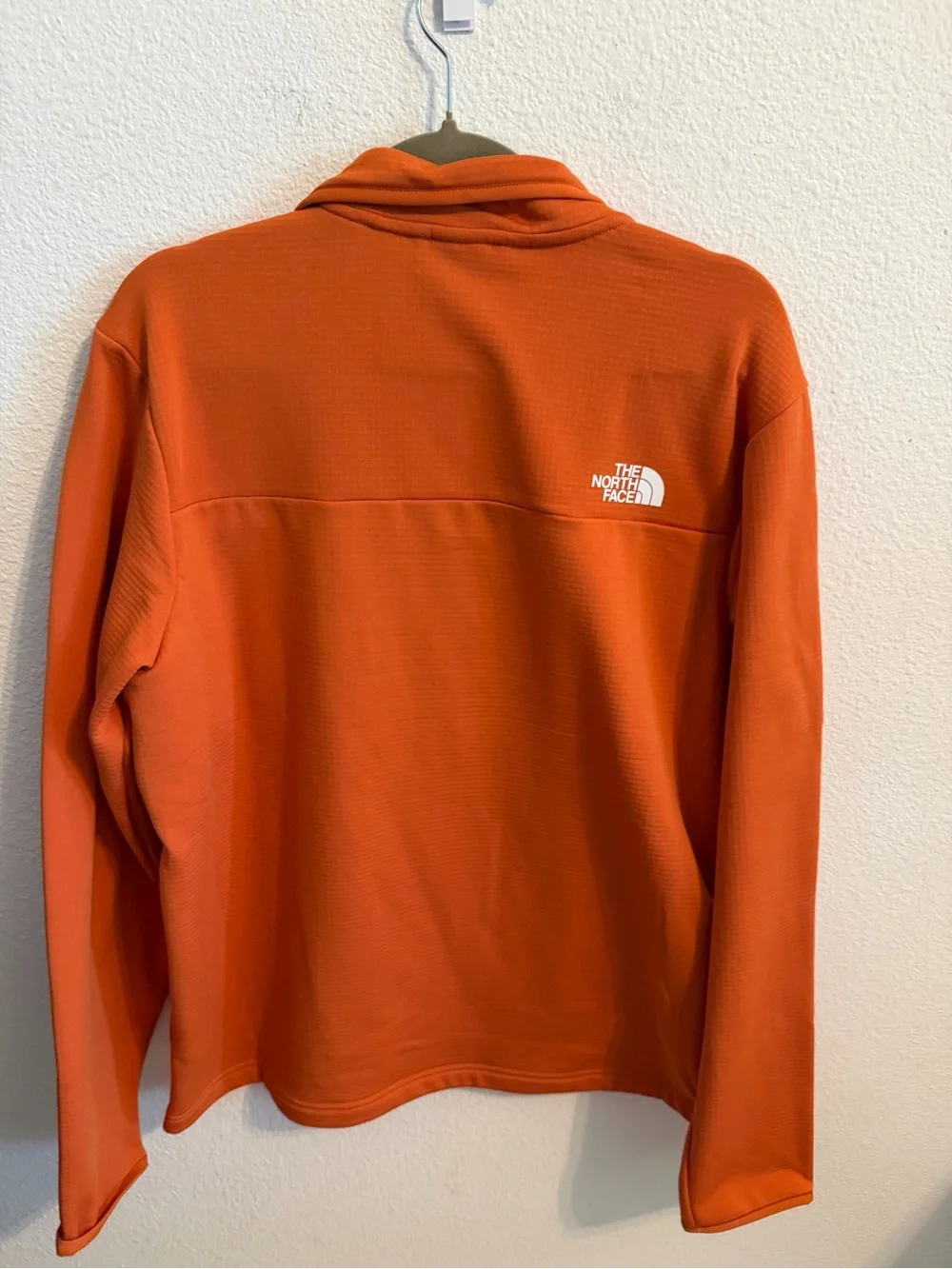 The North Face Men's Orange Half-Zip Lightweight Shirt Jacket